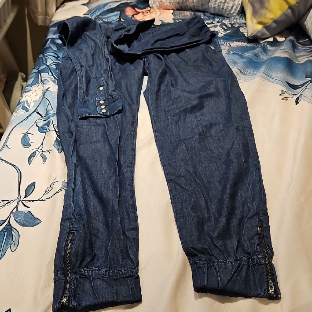 Diesel Denim  Pants with Zipper Details